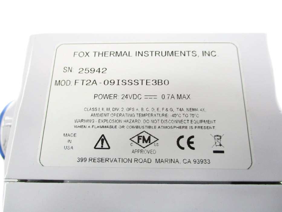 FOX THERMAL INSTRUMENTS FT2A-09ISSSTE3B0 NSNP
