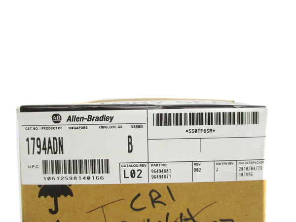ALLEN BRADLEY 1794-ADN SER. B DATE: 2010 NSFS