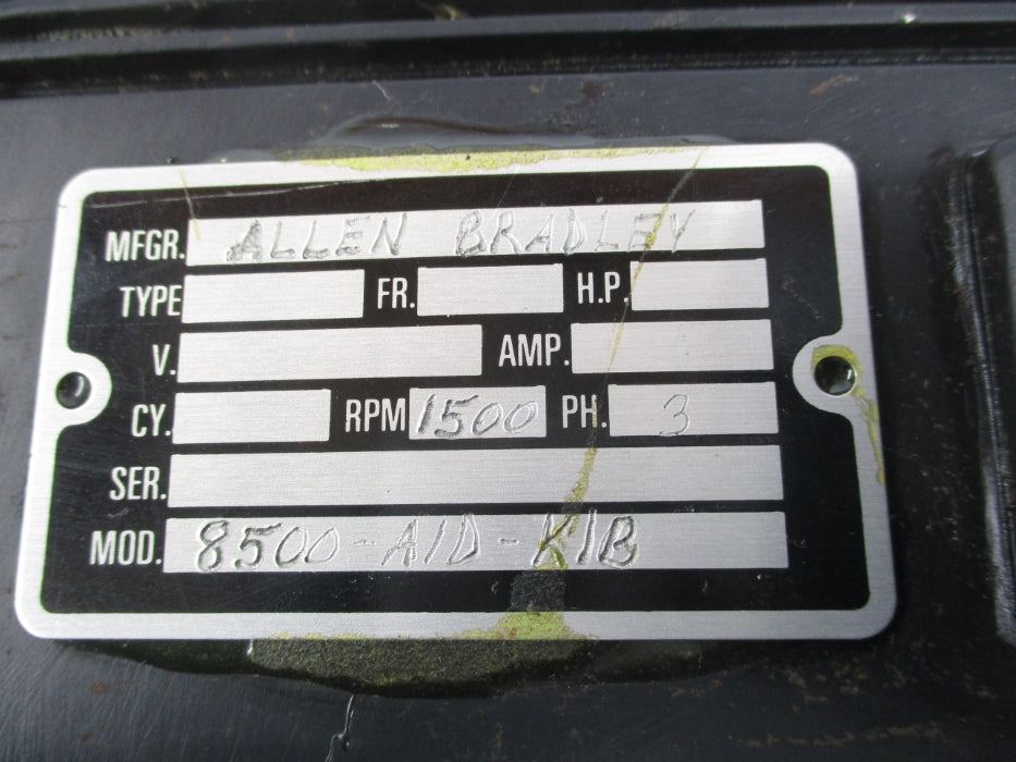 INDUSTRIAL SPARE PART 8500-A1D-K1B UNMP