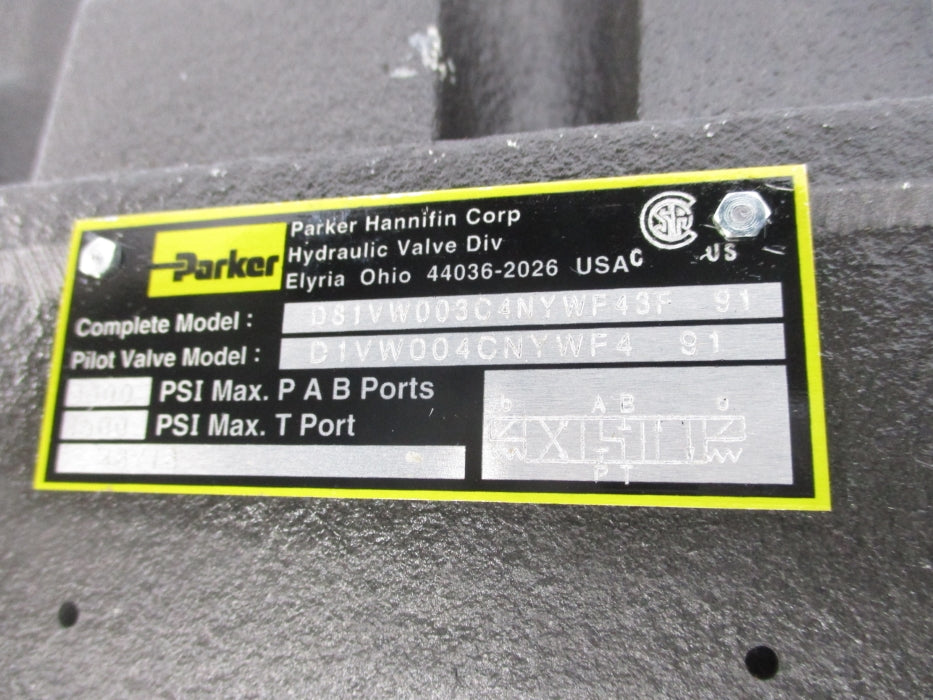 PARKER D81VW003C4NYWF43F 120V NSNP
