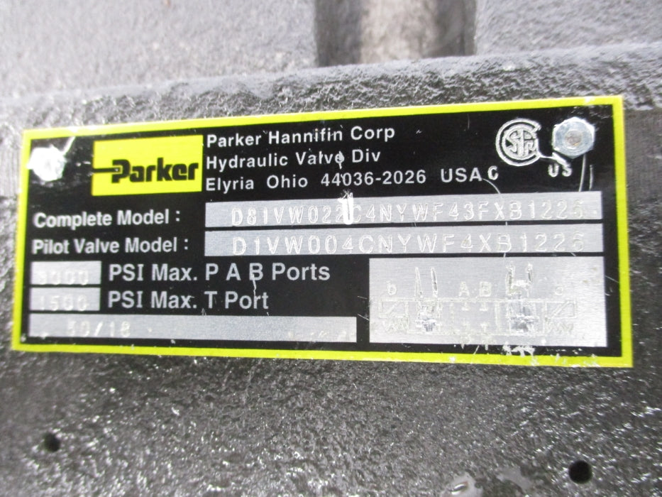 PARKER D81VW021C4NYWF43FXB1226 120V NSNP