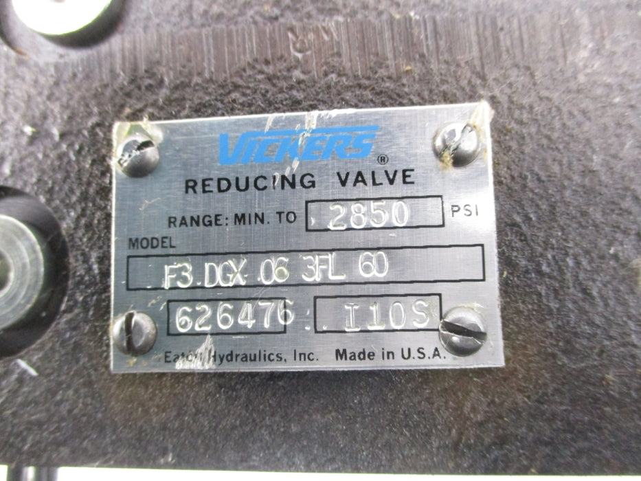VICKERS F3DGX063FL60 626476 2850PSI NSNP