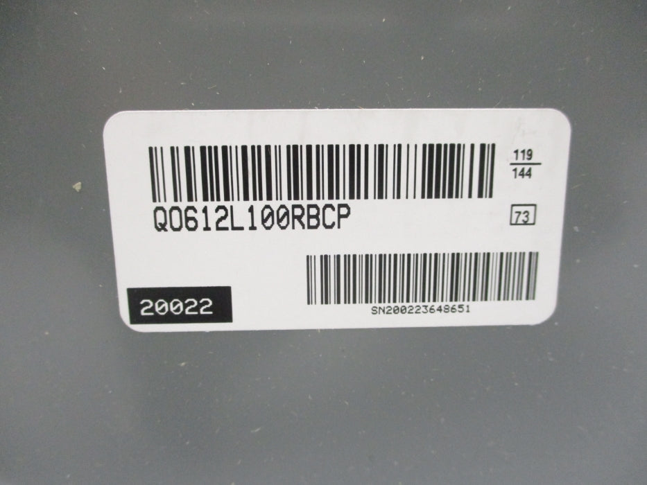 SQUARE D QO612L100RBCP SER. G04 NSMP