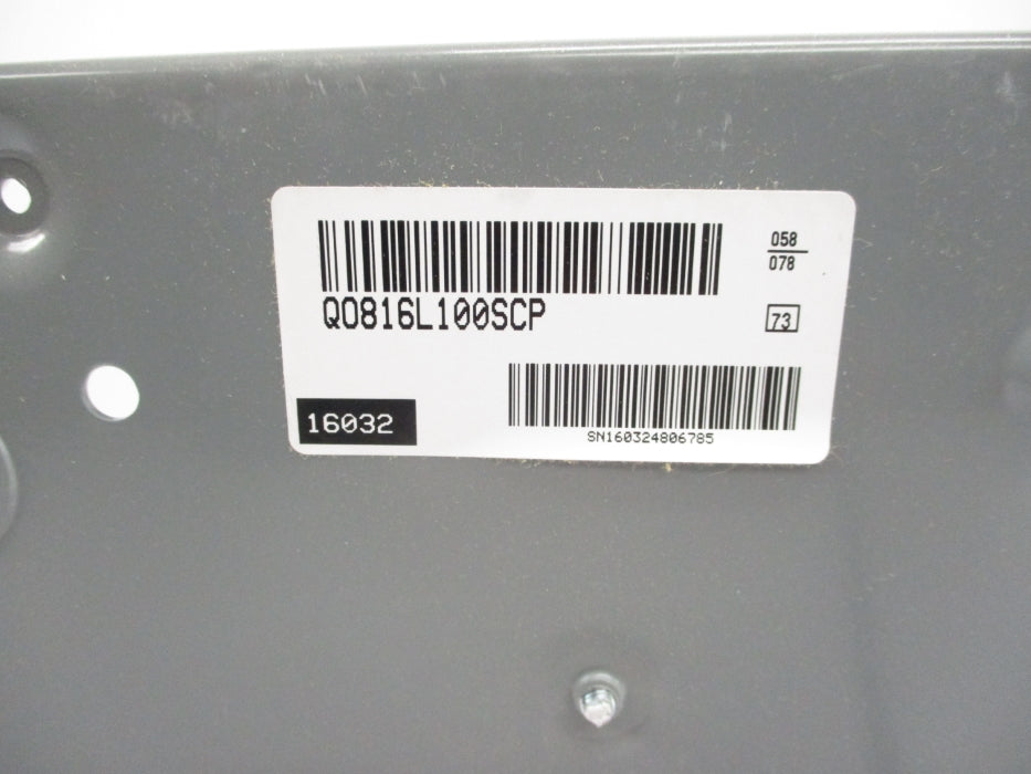 SQUARE D QO816L100SCP SER. G04 NSNP