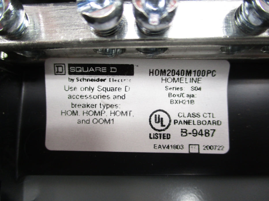 SQUARE D HOM2040M100PC SER. S04 (AS PICTURED) NSNP