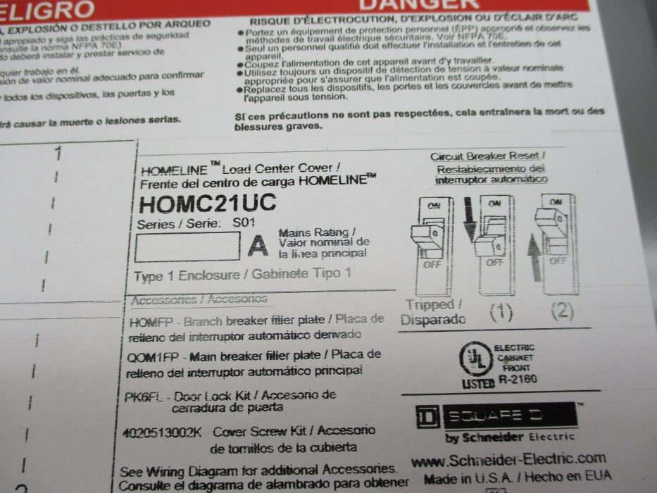 SQUARE D HOMC21UC SER. S01 NSMP