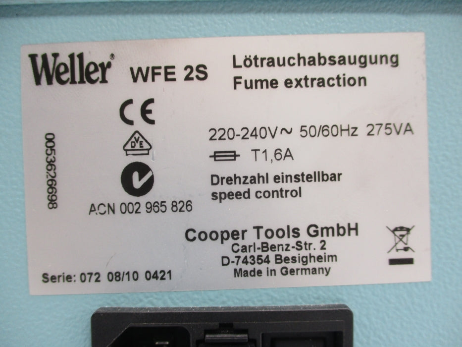 WELLER WFE2S (AS PICTURED) UNMP