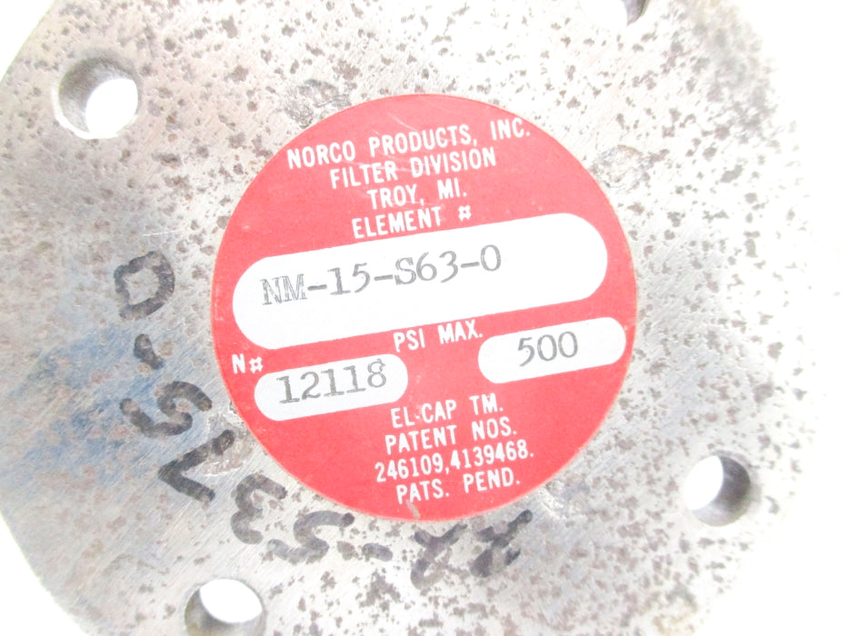 NORCO NM-15-S63-0 500PSI NSNP