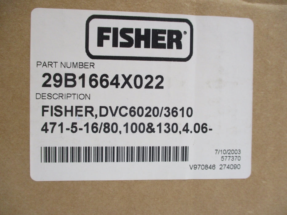 FISHER 29B1664X022 DVC6020/3610 NSMP