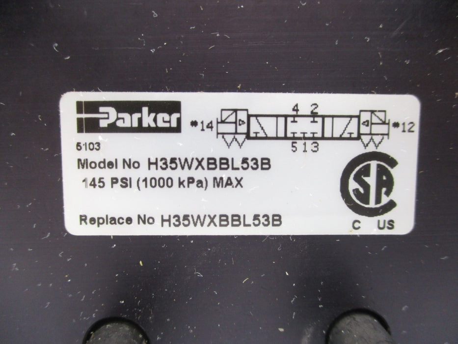 PARKER H35WXBBL53B 120V 145PSI NSMP