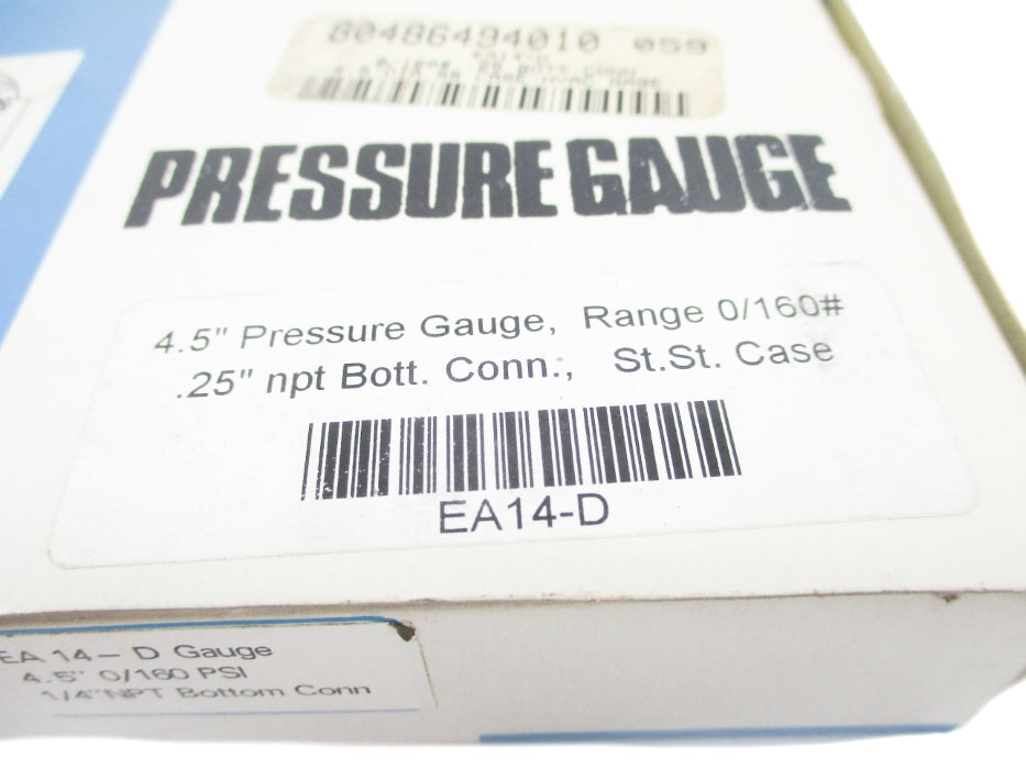 WGTC EA14-D 0-160PSI NSMP