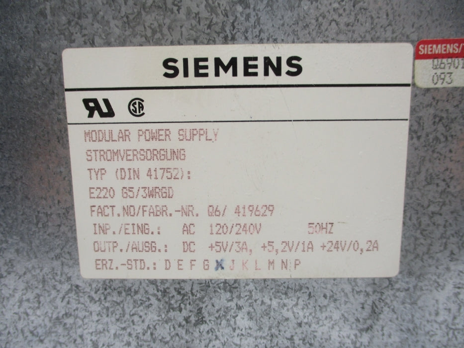SIEMENS E220G5/3WRGD UNMP