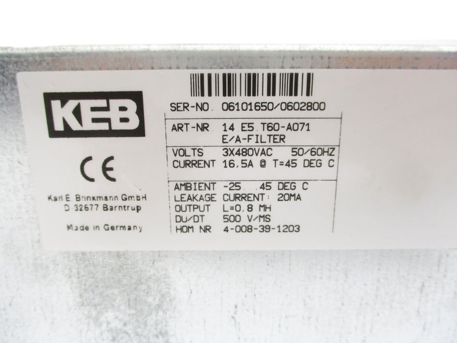 KEB 14E5.T60-A071 4-008-39-1203 NSNP