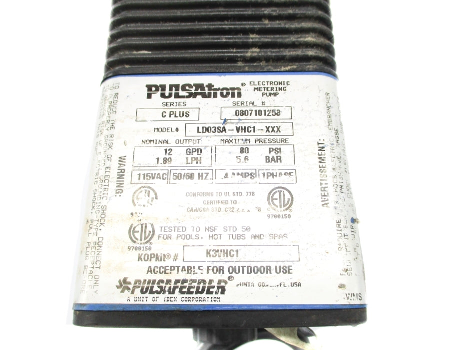 PULSATION LD03SA-VHC1-XXX (AS PICTURED) UNMP