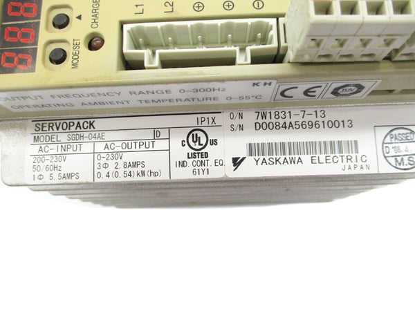 YASKAWA SGDH-04AE UNMP
