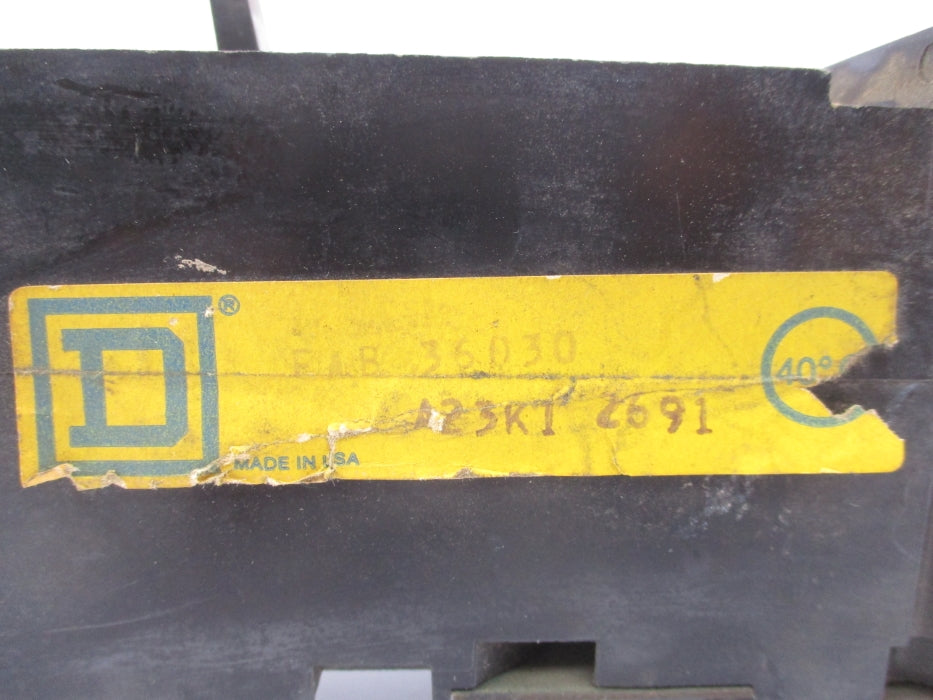 SQUARE D FAB36030 30A UNMP