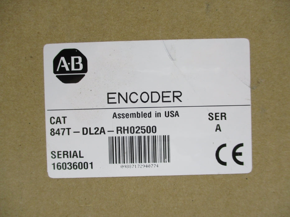 ALLEN BRADLEY 847T-DL2A-RH02500 SER. A (BR/WH) NSFS