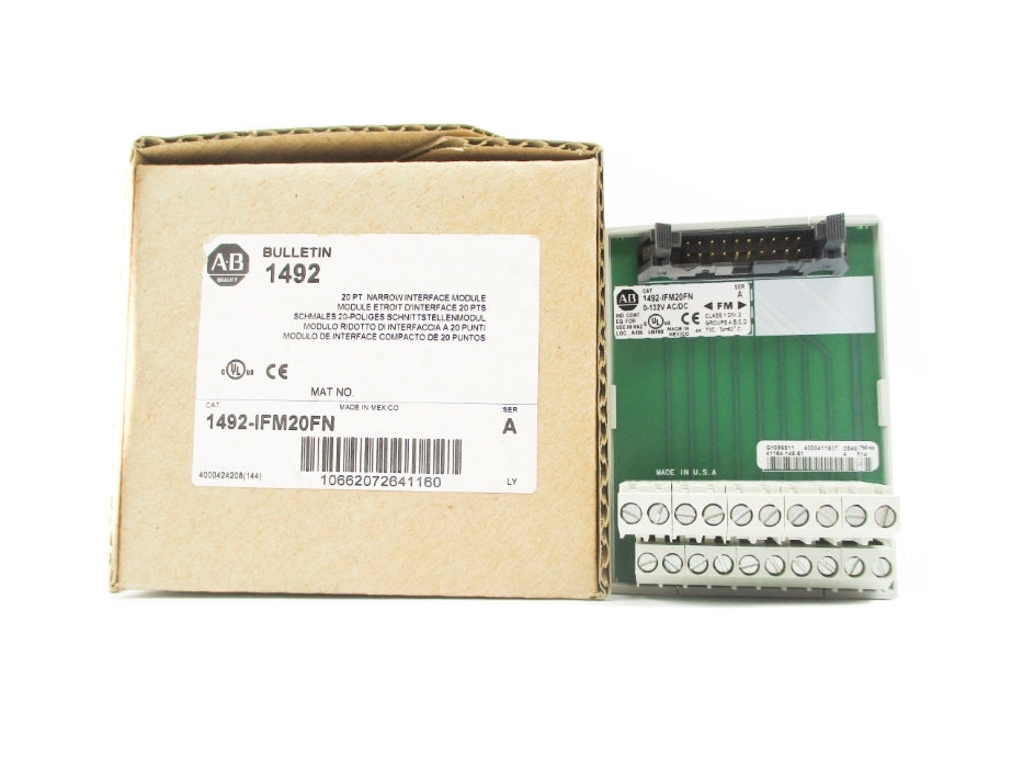 ALLEN BRADLEY 1492-IFM20FN SER. A 0-132VAC/DC (BR/WH) NSMP