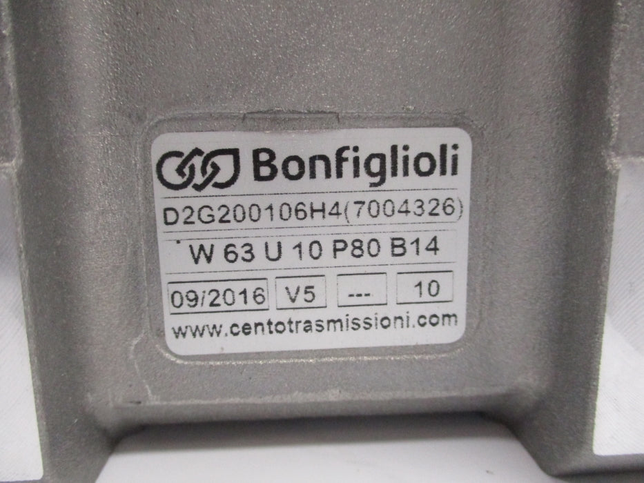 BONFIGLIOLI W63U10P80B14 NSNP