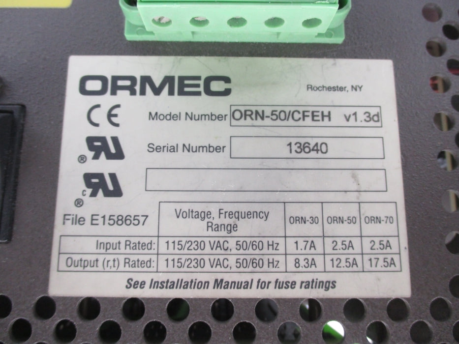 ORMEC ORN-50/CFEH 115/230VAC 2.5A UNMP