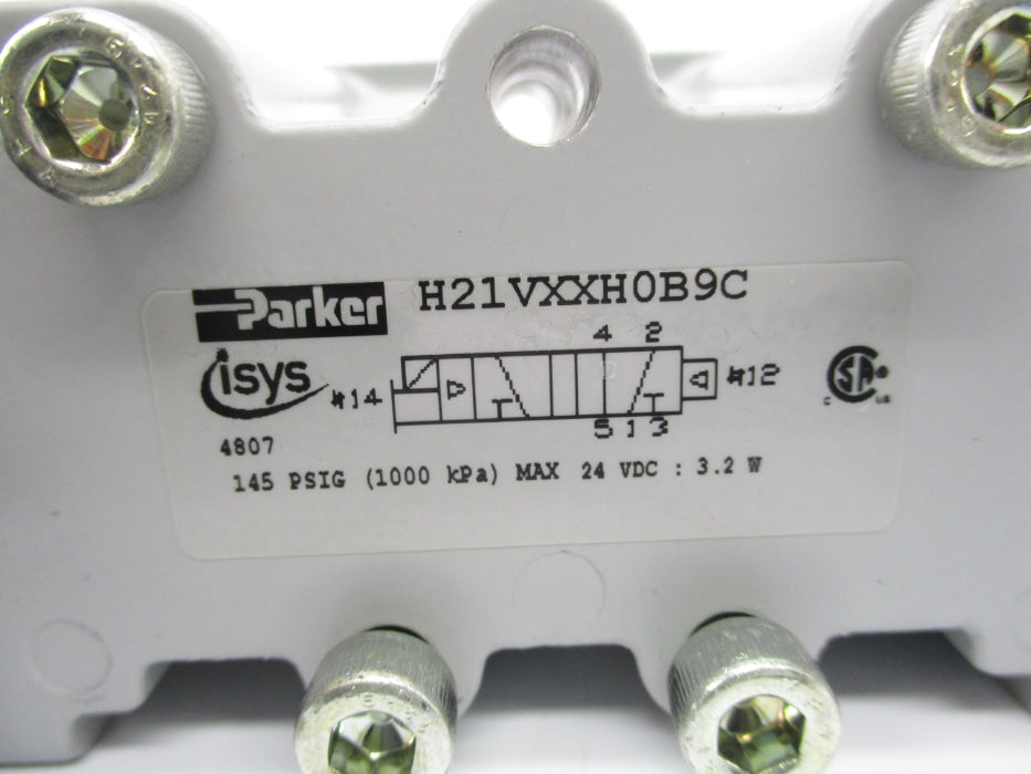 PARKER H21VXXH0B9C 24VDC 145PSI NSMP