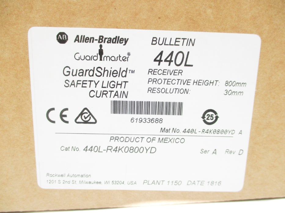 ALLEN BRADLEY 440L-R4K0800YD SER. A NSFS