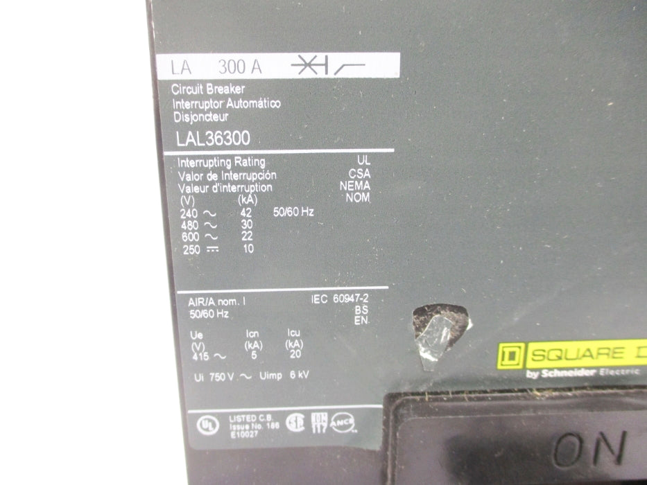 SQUARE D LAL36300 300A 600V NSNP