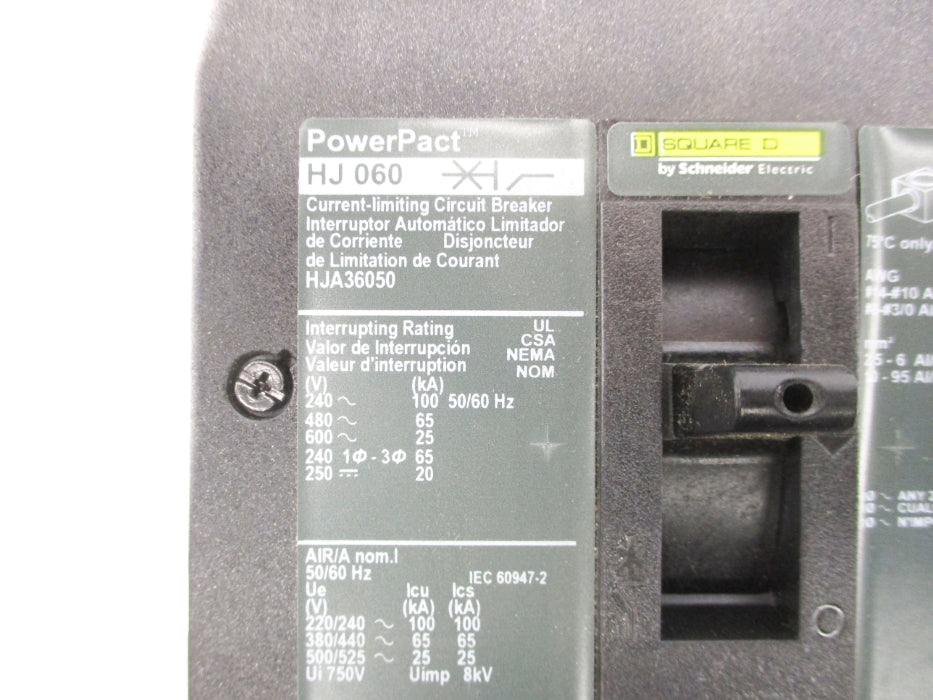 SQUARE D HJA36050 600V 50A NSNP