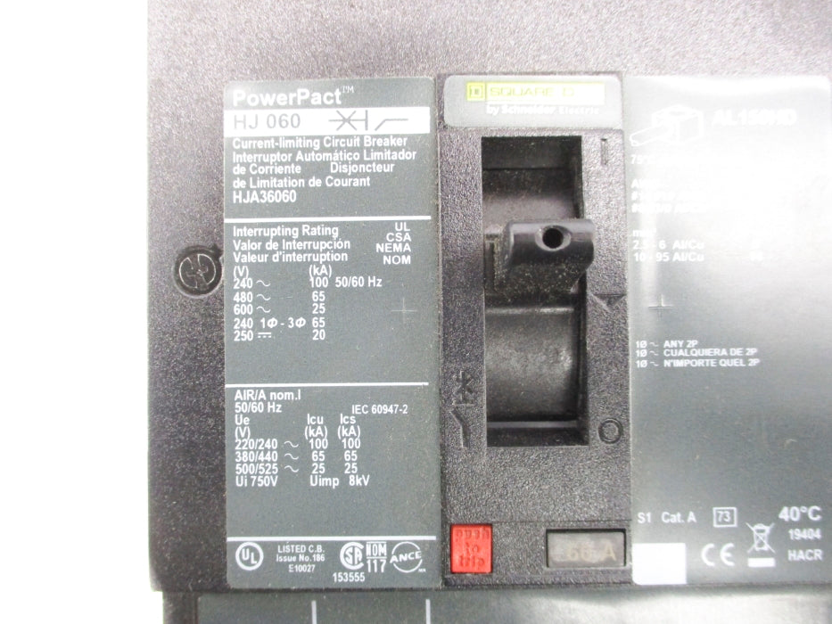 SQUARE D HJA36060 60A 600V NSNP