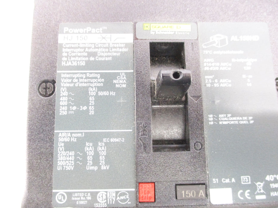 SQUARE D HJA36150 150A 600V NSNP