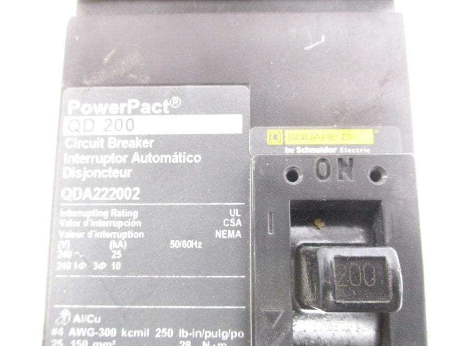 SQUARE D QDA222002 240V 200A NSNP