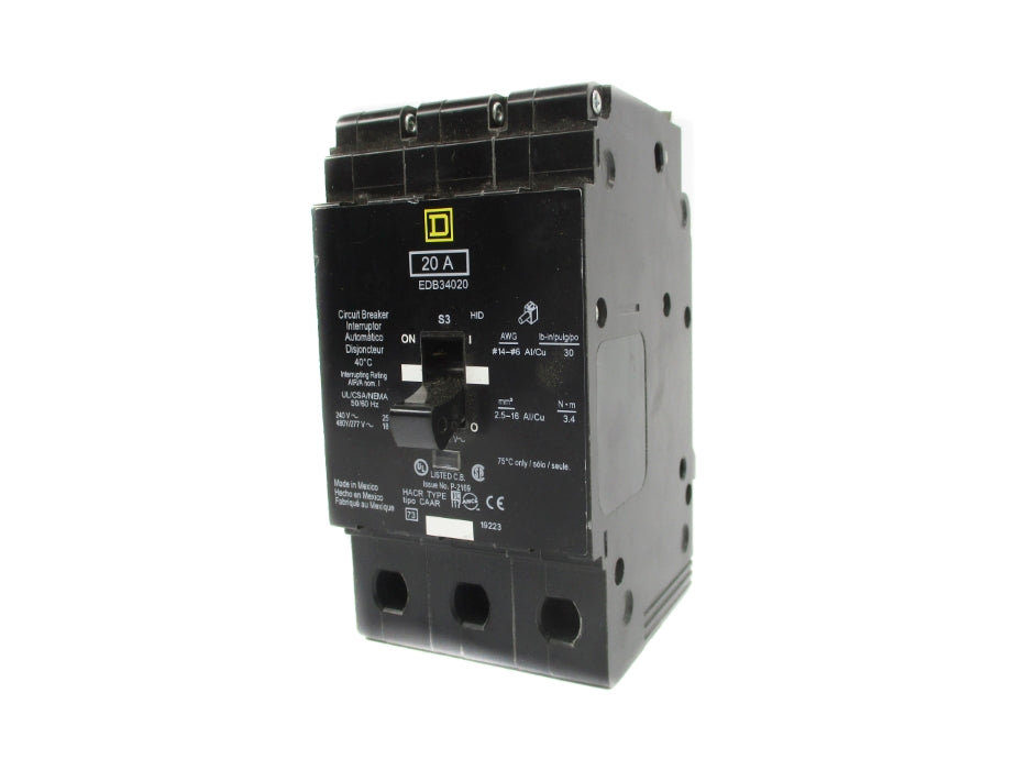 SQUARE D EDB34020 20A 240V NSNP