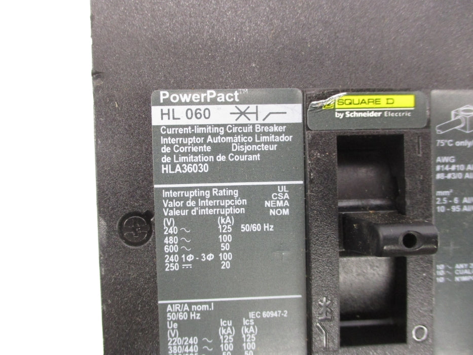 SQUARE D HLA36030 600V 30A NSNP