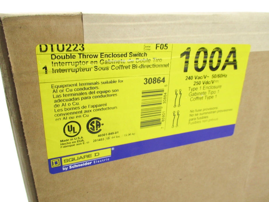SQUARE D DTU223 SER. F05 NSFS