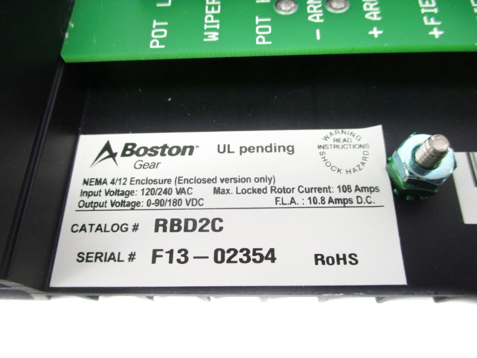 BOSTON GEAR RBD2C NSMP