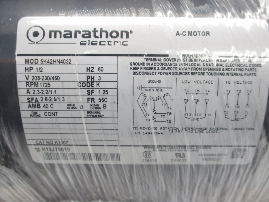 MARATHON ELECTRIC 5N974 5K42HN4032-G NSMP