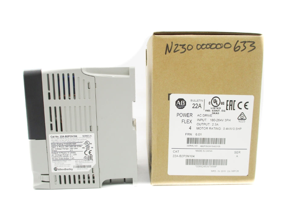 ALLEN BRADLEY 22A-B2P3N104 SER. A F/W 6.01 NSMP