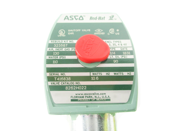 ASCO 8262H022 24VDC 90-130PSI 1/4" NSMP