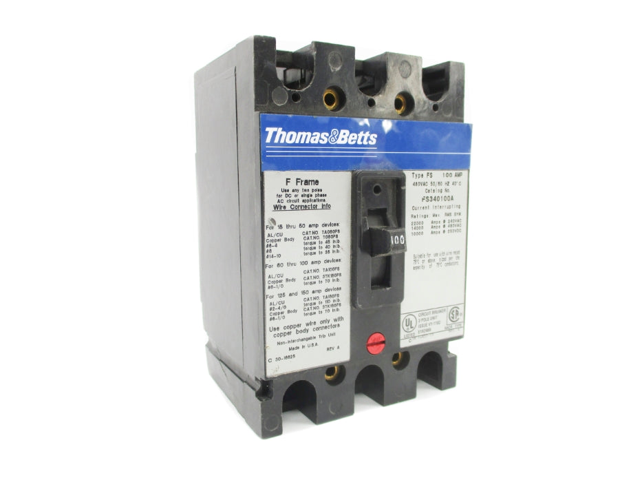 THOMAS&BETTS FS340100A 100A 480V UNMP