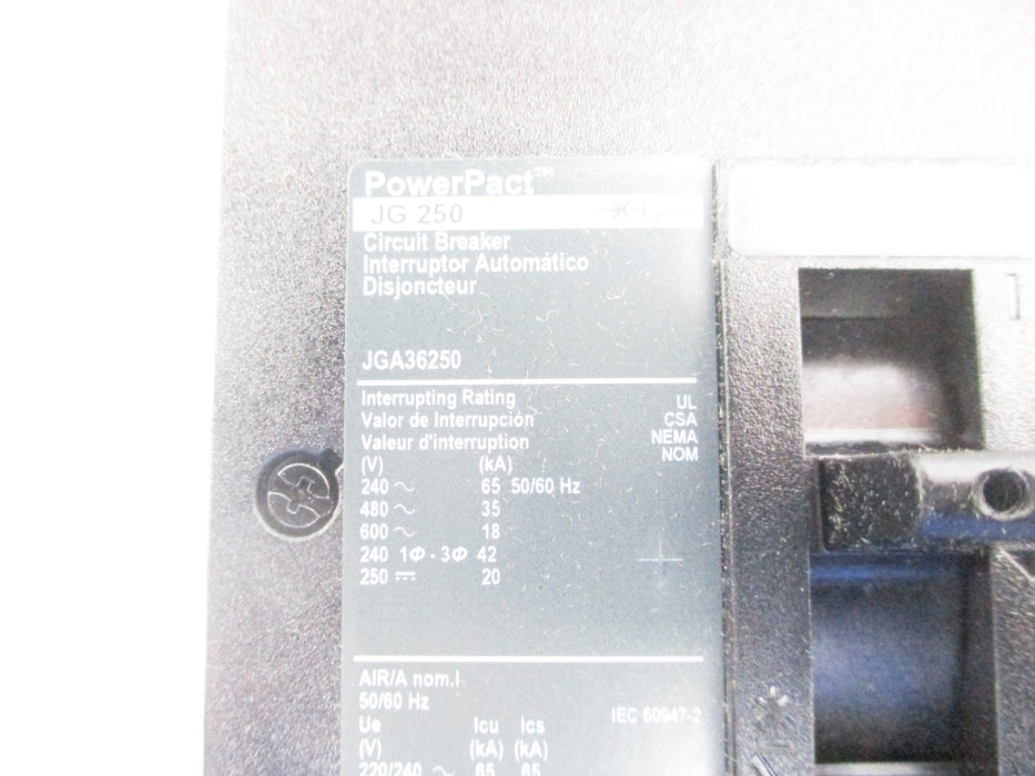 SQUARE D JGA36250 600V 250A NSMP