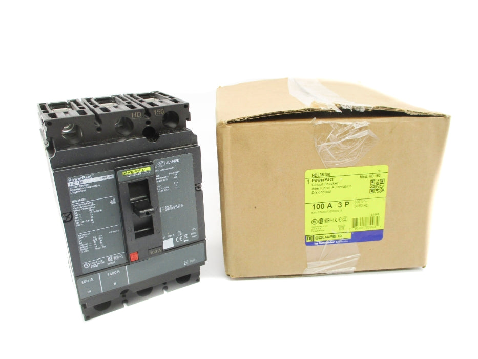 SQUARE D HDL36100 100A 600V NSMP