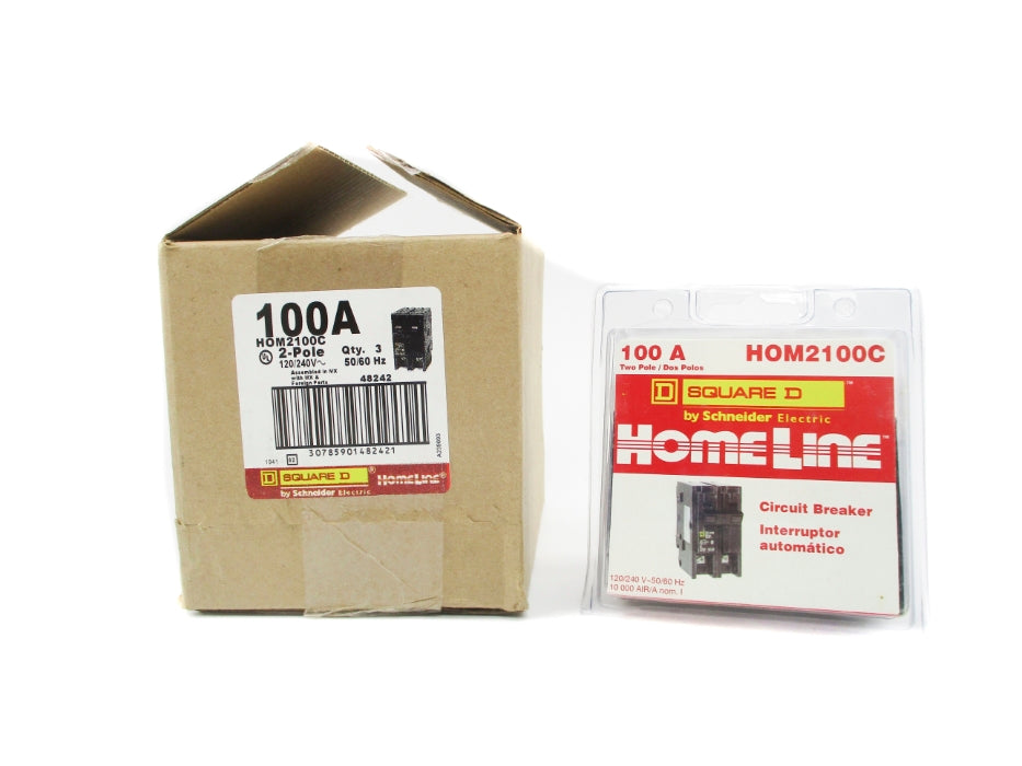 SQUARE D HOM2100C 100A 240V (PKG OF 3) NSMP