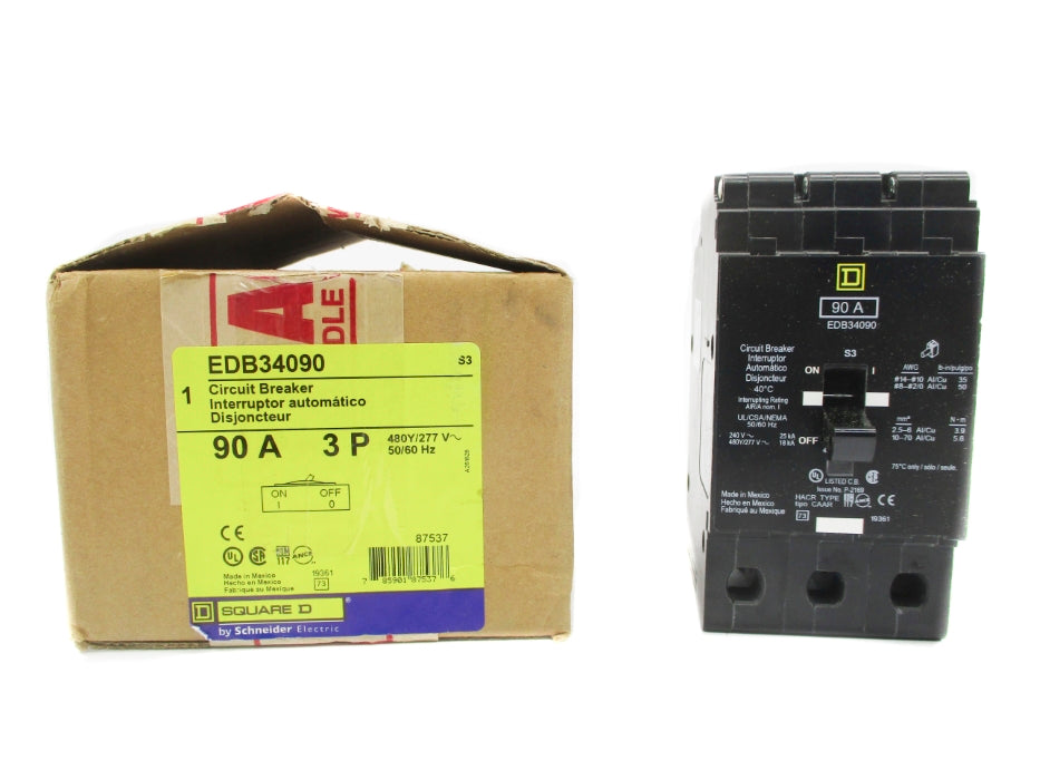 SQUARE D EDB34090 90A 240V NSMP