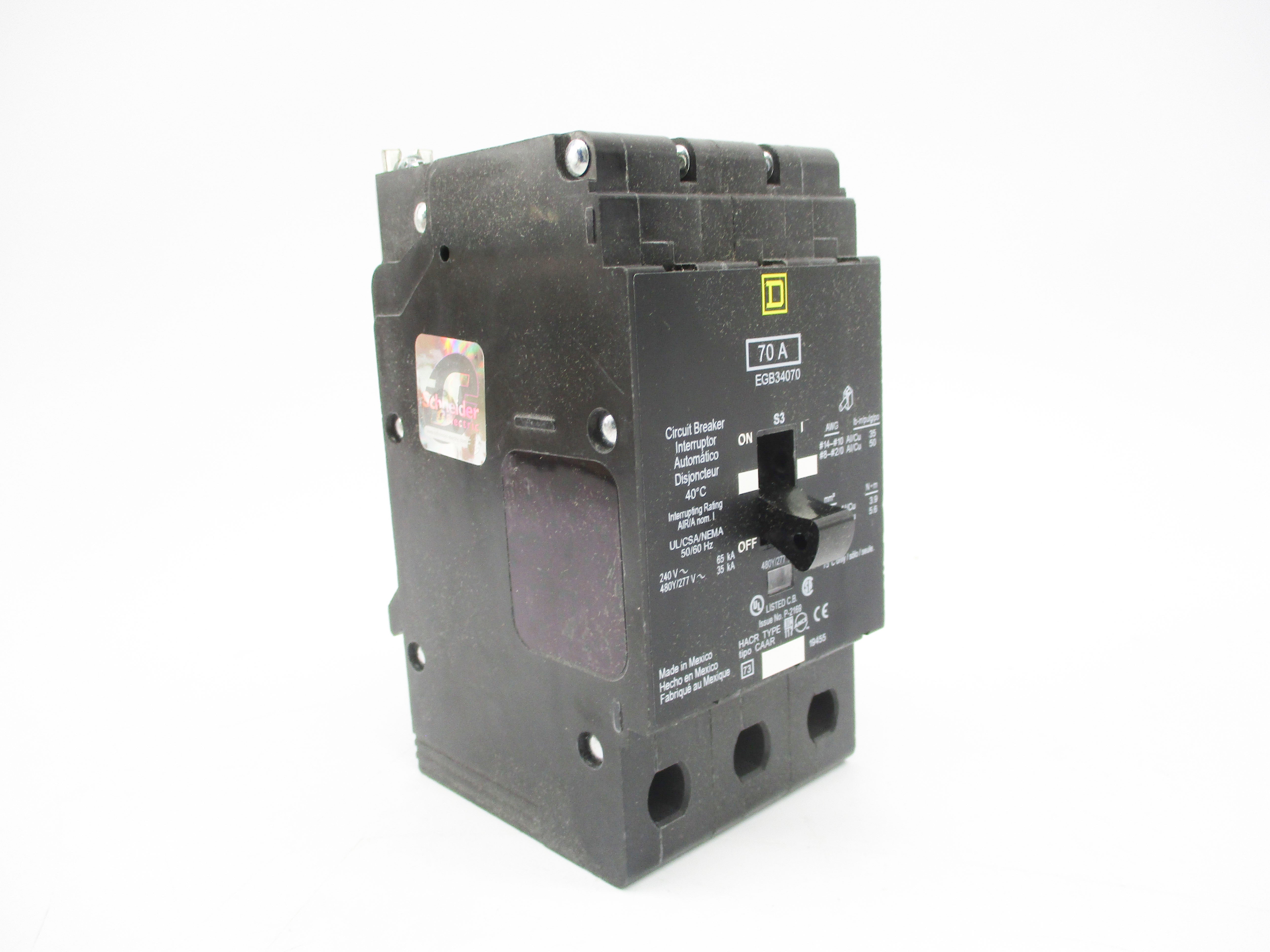 SQUARE D EGB34070 240V 70A NSMP