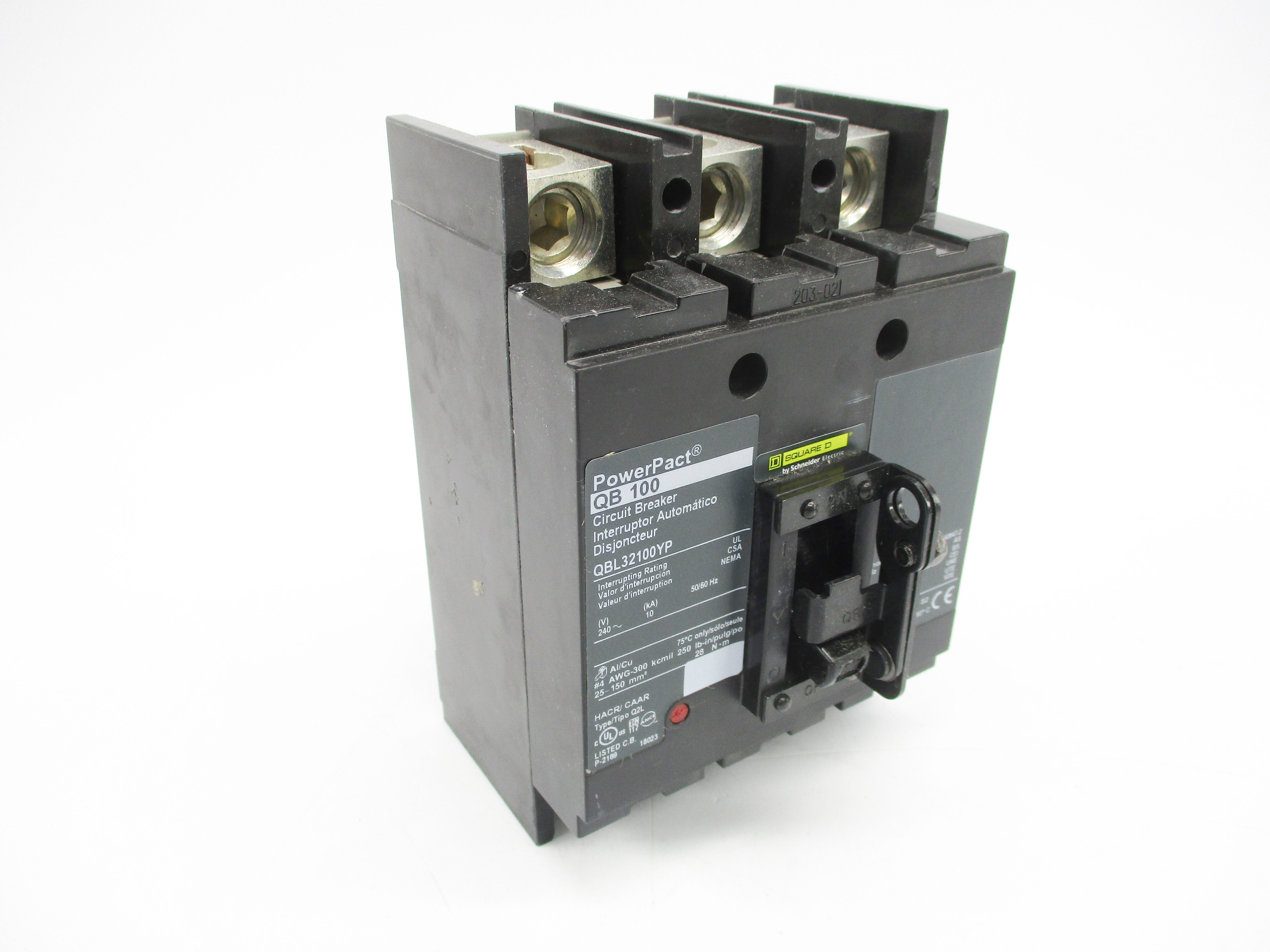 SQUARE D QBL32100Y 240V 100A NSMP