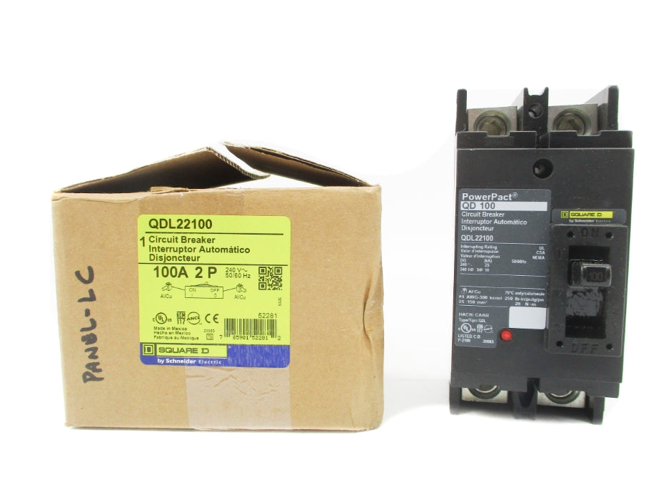 SQUARE D QDL22100 240V 100A NSMP