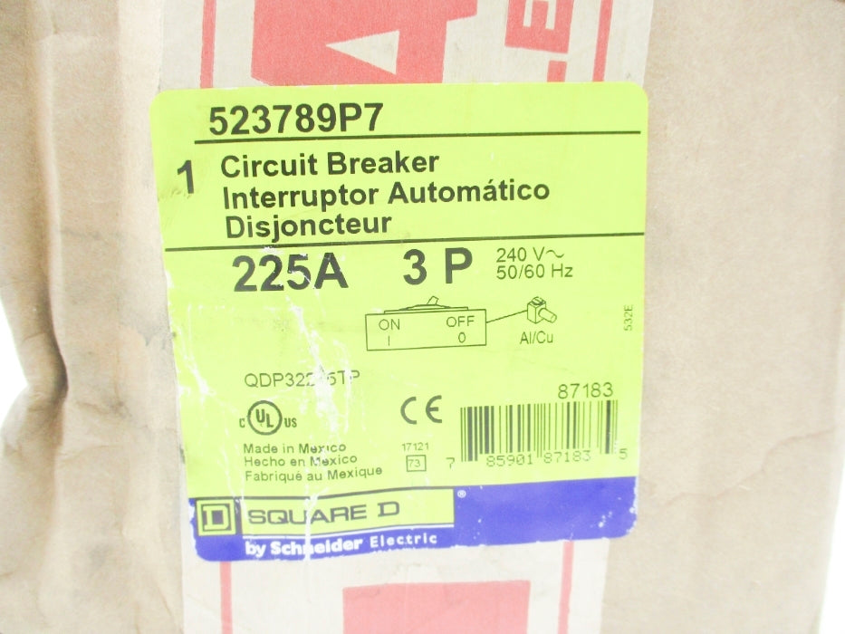 SQUARE D 523789P7 225A 240V (AS PICTURED) NSFS