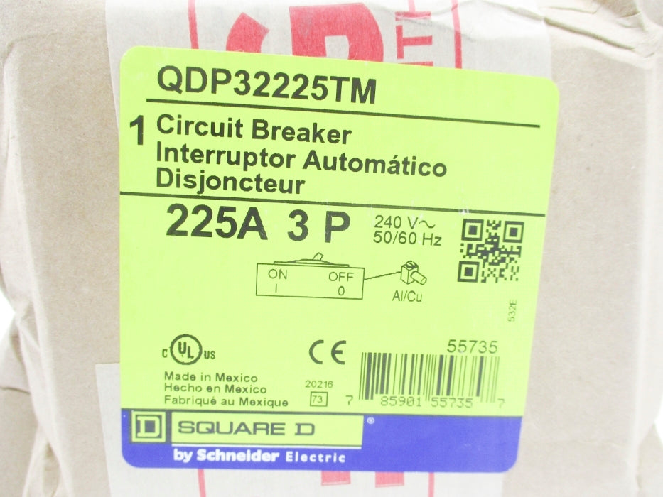 SQUARE D QDP32225TM 240V 225A NSFS