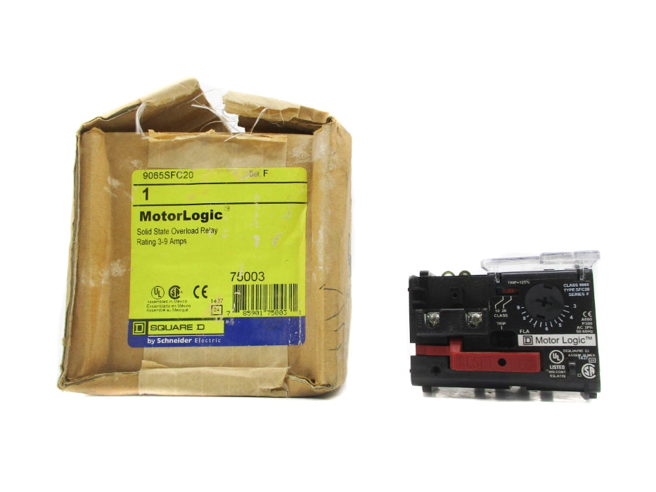 SQUARE D 9065SFC20 SER. F 3-9A NSMP