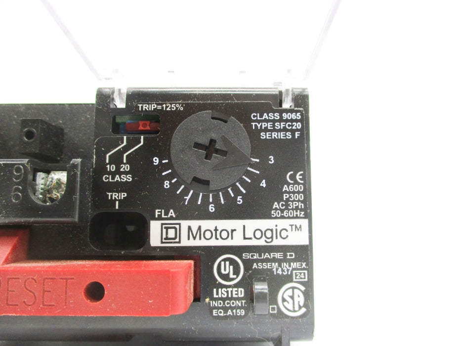 SQUARE D 9065SFC20 SER. F 3-9A NSMP